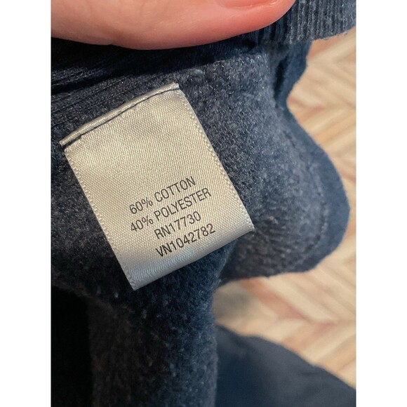 Converse Blue Cowl Women’s Neck Long Sleeve Top Large Blue Shirt Fall Winter L - Picture 7 of 9